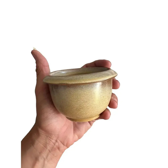 Frankoma BP Antique Japanese Seto Stoneware Bowl 19th Century Pottery - Picture 6 of 8